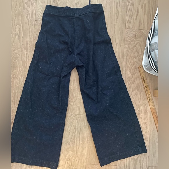 Micaela Greg Knotted Sailor Denim Trousers size Large - Picture 6 of 6